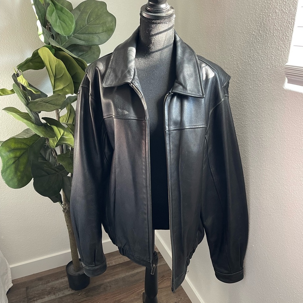 Wilson Men's Black Leather Jacket